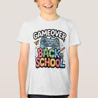 Game Over Terug naar school - Gamer Eerste Dag Tri-Blend Shirt