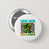 Game Over Terug naar school Gamer Grappige kindere Ronde Button 5,7 Cm (Voorkant /achterkant)