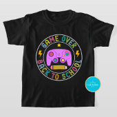 Game Over Terug naar School Grappig T-shirt