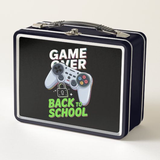 Game Over Terug naar school Grappige eerste school (Voorkant)