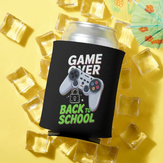 Game Over Terug naar school Grappige eerste school Blikjeskoeler (Insitu Zomer)