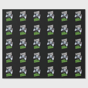 Game Over Terug naar school Grappige eerste school Cadeaupapier