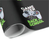Game Over Terug naar school Grappige eerste school Cadeaupapier (Rol Hoek)