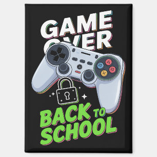 Game Over Terug naar school Grappige eerste school Magneet