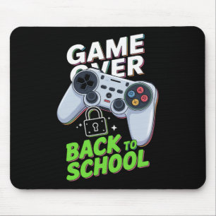 Game Over Terug naar school Grappige eerste school Muismat