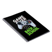 Game Over Terug naar school Grappige eerste school Notitieboek (Rechterzijde)