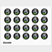 Game Over Terug naar school Grappige eerste school Ronde Sticker (Vel)