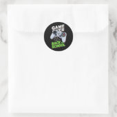 Game Over Terug naar school Grappige eerste school Ronde Sticker (Tas)