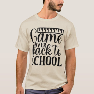 🎮 Game Over, Terug naar School – Grappige Gamer A T-shirt