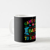 Game over terug naar school koffiemok (Voorkant links)
