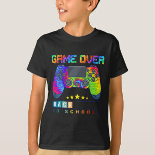 Game Over Terug naar School Leuk Kinder Eerste Dag T-shirt