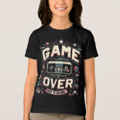 Game Over, Terug naar School: Retro Console Tri-Blend Shirt (Voorkant)