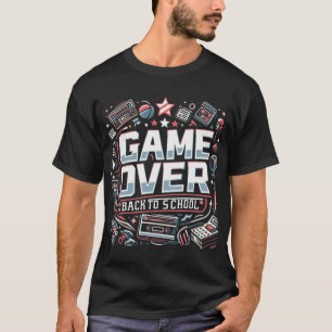 Game Over, terug naar school: Retro Vibes T-shirt