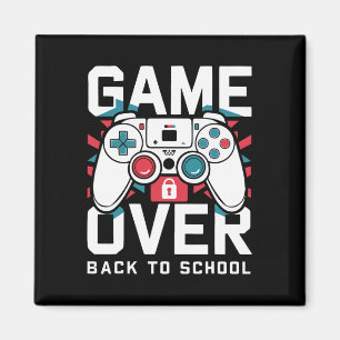 Game Over Terug naar school shirt eerste schooldag Magneet
