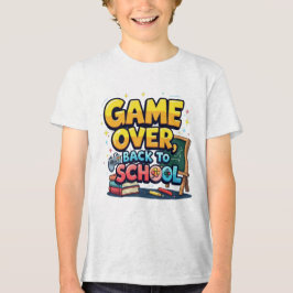 Game Over Terug naar school T-shirt | Funny Gamer 