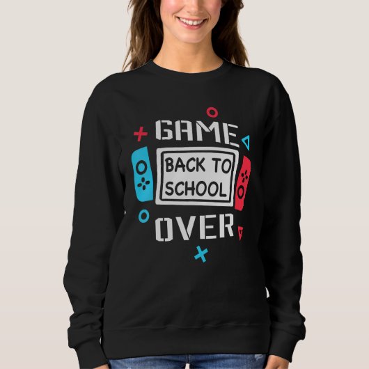 Game over terug naar school Video Game Controller  Trui (Voorkant)