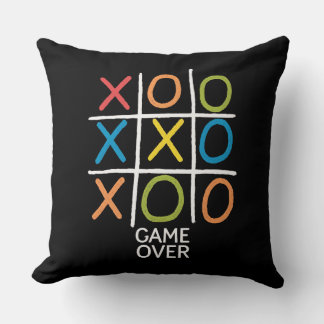 Game Over Tic-Tac-Toe Kussen