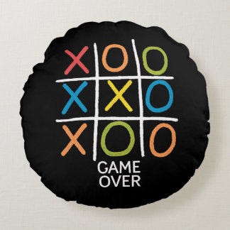 Game Over Tic-Tac-Toe Rond Kussen