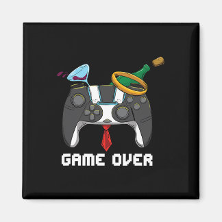 Game Over Trouwen Bachelor Party Groom Valentijns Magneet