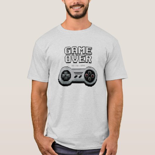Game Over Trouwen T-shirt (Voorkant)