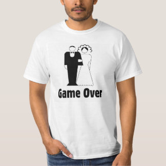 Game over. Trouwen, trouwen, grappig T-shirt