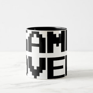 Game over tweekleurige koffiemok