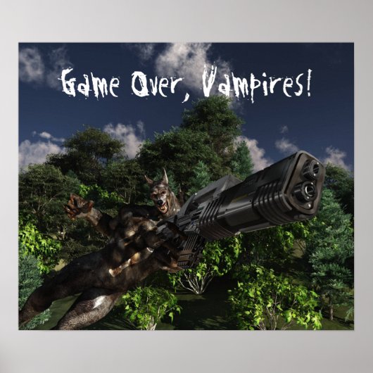 Game over, Vampiers. Poster (Voorkant)