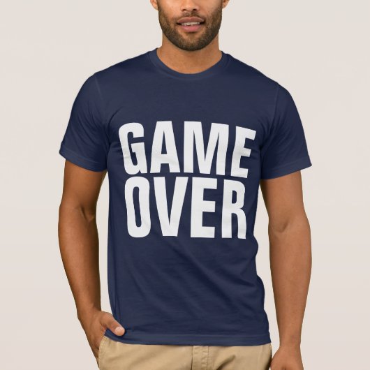 GAME OVER VERLOVING T-Shirts van MANNEN (Voorkant)