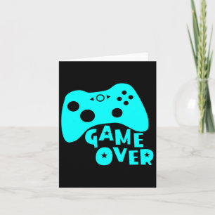 Game Over Video Game Spelers T-shirt Kaart