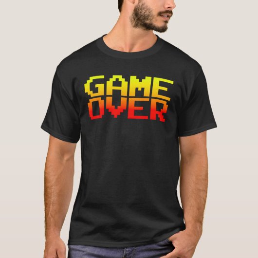 Game Over Video Games Gamer Game Over Voor Mannen T-shirt (Voorkant)
