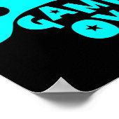 Game Over Video Spelers Shirt Poster (Hoek)