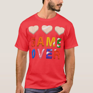 Game Over Vintage Retro Video Games Gaming gift ar T-shirt