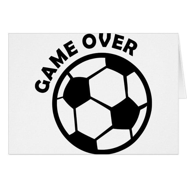 game over voetbal (Voorkant Horizontaal)