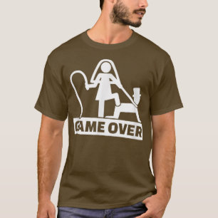 Game Over vrijgezellenfeest FunnyBride Bruidegom T-shirt