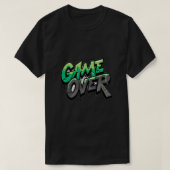Game over wanneer je het spel start t-shirt (Design voorkant)