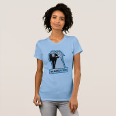 Game Over Wedding Bride & Groom T-shirt (blauw) (Voorkant volledig)
