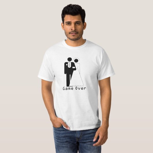 Game Over Wedding Shirt (Voorkant volledig)