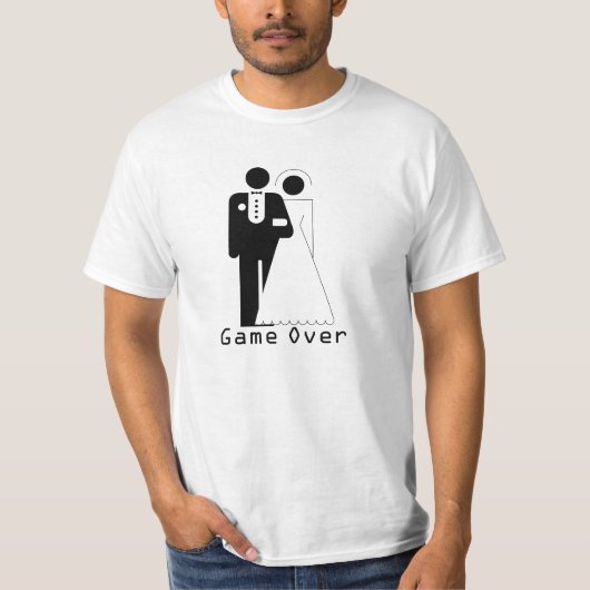 Game Over Wedding Shirt (Voorkant)