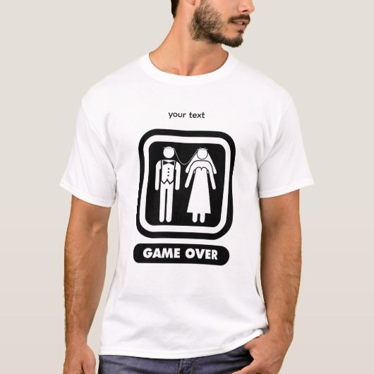 game over wedding t-shirt (Voorkant)