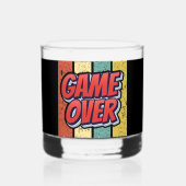 Game over. whisky glas (Voorkant)
