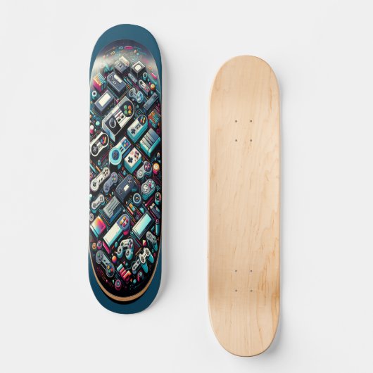 Game Pad Evolutie Persoonlijk Skateboard (Voorkant)