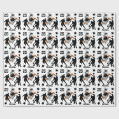 Game personaliseren op Basketball Player Cadeaupapier (Vlak)