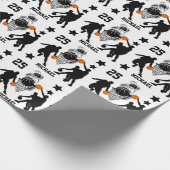 Game personaliseren op Basketball Player Cadeaupapier (Hoek)