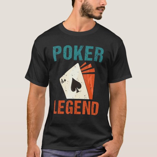 Game Playing Cards Poker Legend T-shirt (Voorkant)