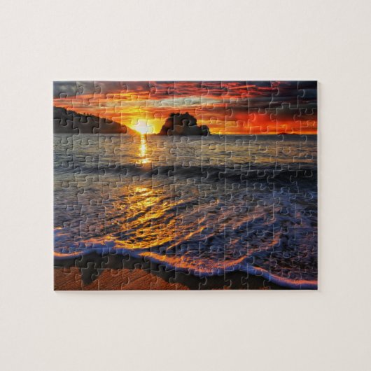 Game Puzzle Beach Sunset Legpuzzel (Horizontaal)
