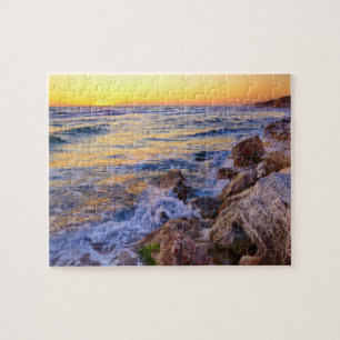 Game Puzzle-Beach Sunset Scene Legpuzzel