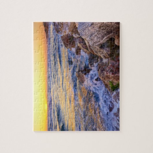 Game Puzzle-Beach Sunset Scene Legpuzzel (Verticaal)