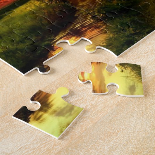 Game Puzzle Countryside Sunset Legpuzzel (Zijkant)
