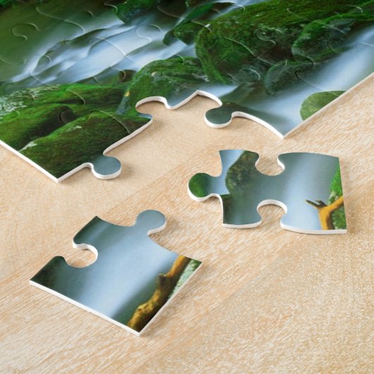 Game Puzzle-Lush Forest Creek Scene Legpuzzel (Zijkant)