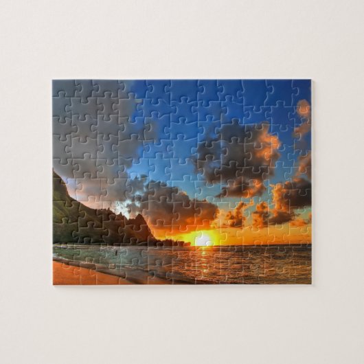 Game Puzzle Ocean Sunset Legpuzzel (Horizontaal)